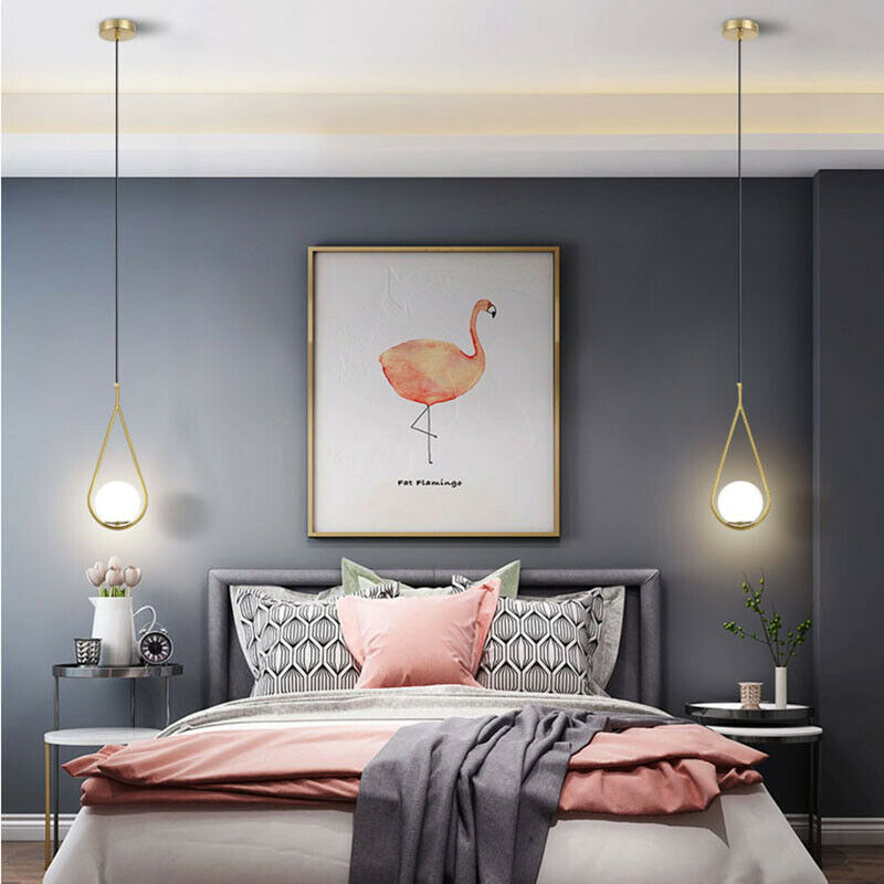 Alora | Minimalist Gold Teardrop LED Dining Pendant Lamp