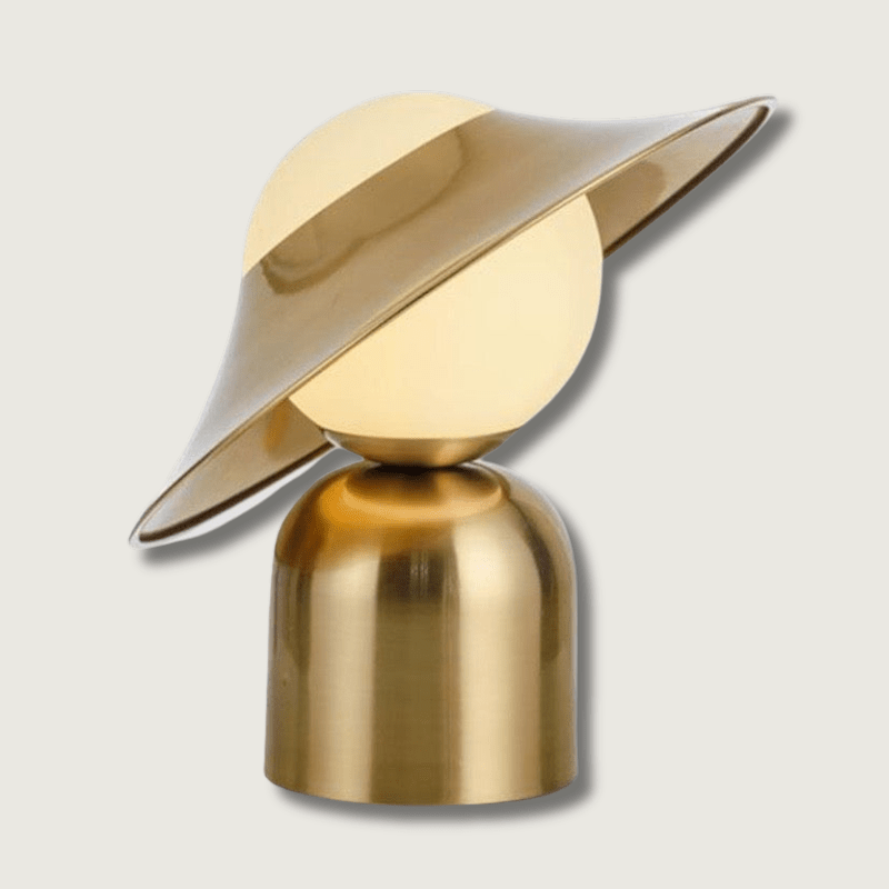 Liora | Modern Gold LED Table Lamp With Warm Ambient Light