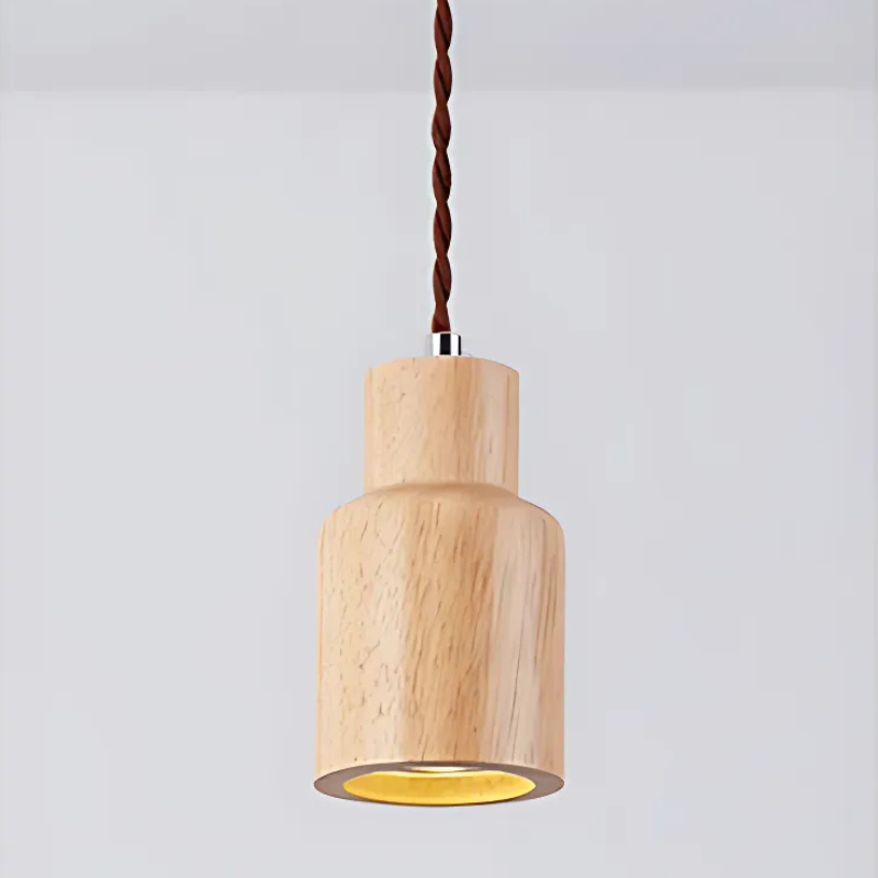 Aelora | Scandinavian Modern LED Wooden Pendant Lamp