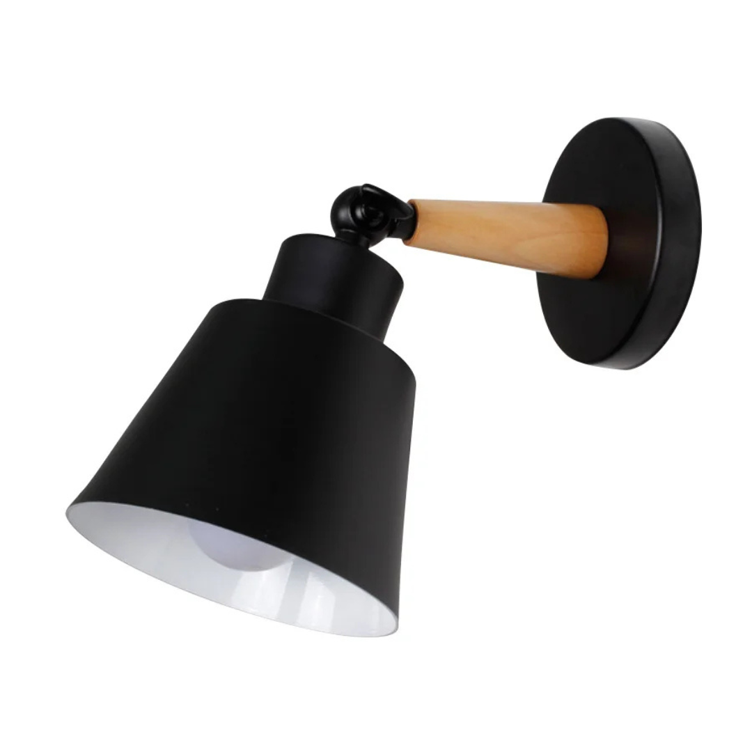 Liora Modern Black LED Indoor Wall Lamp With E27 Socket