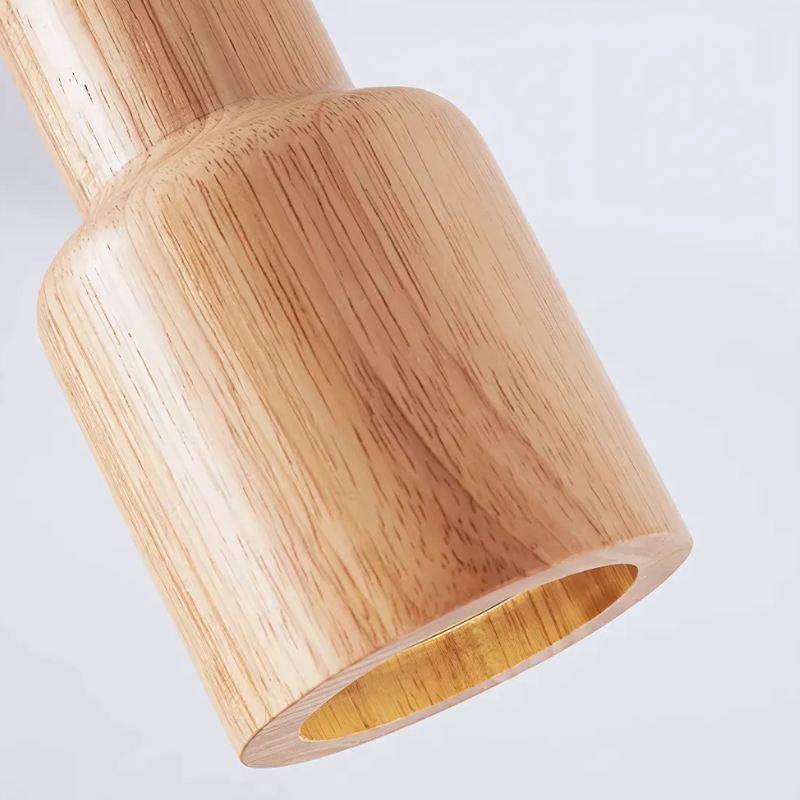 Aelora | Scandinavian Modern LED Wooden Pendant Lamp