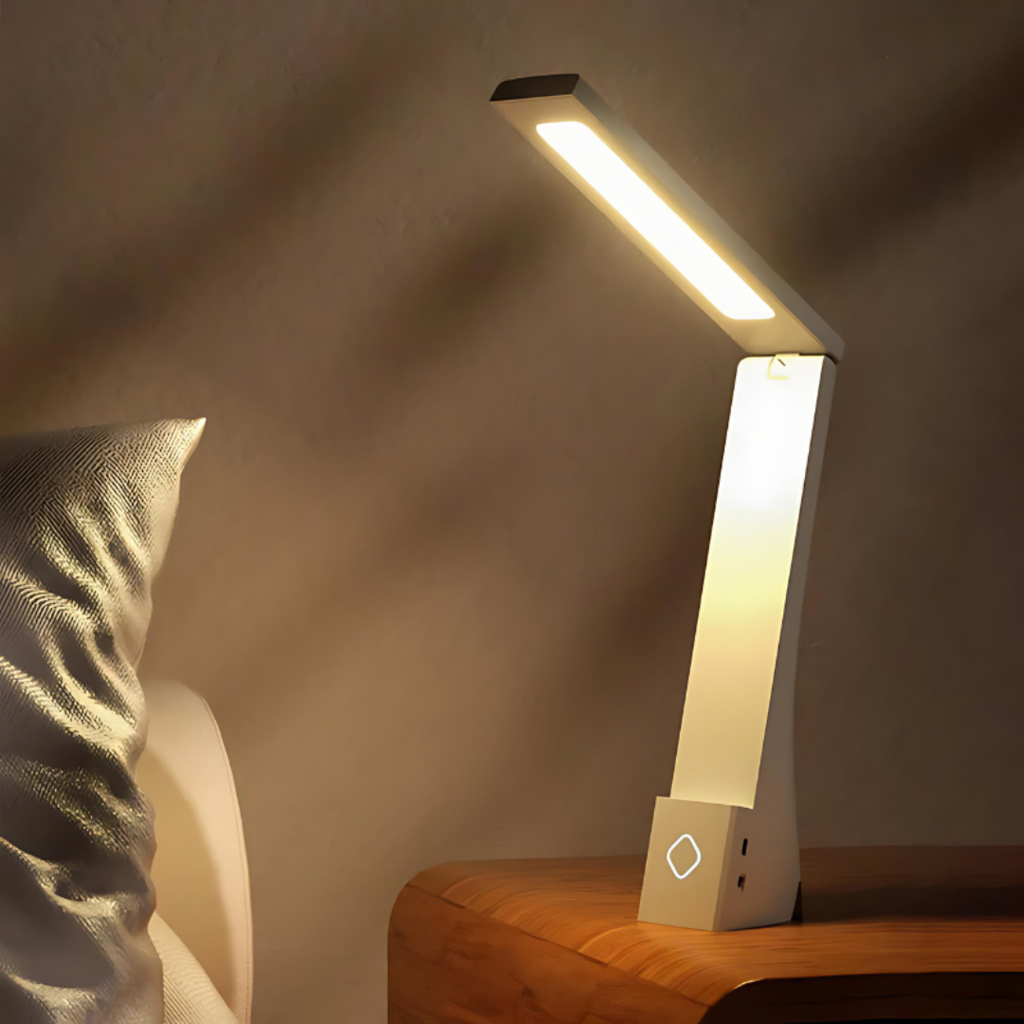 Lumira Compact Foldable LED Table Lamp With Touch Controls