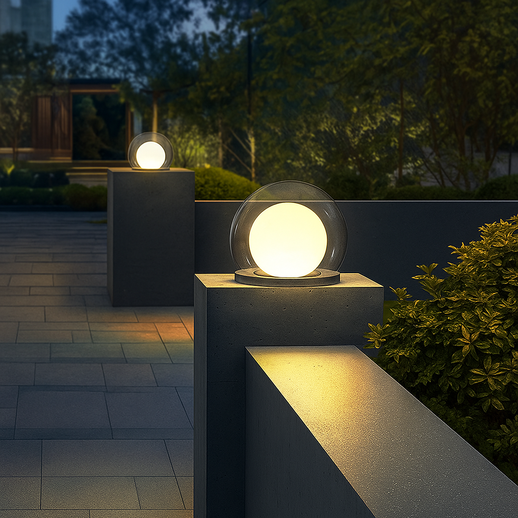 Lunara Solar Outdoor Moon Lamp With Soft Ambient Glow
