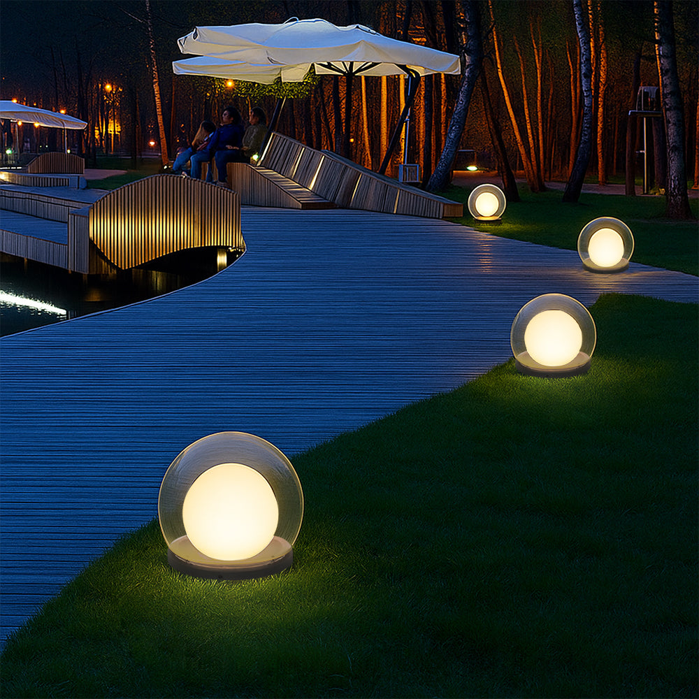 Lunara Solar Outdoor Moon Lamp With Soft Ambient Glow