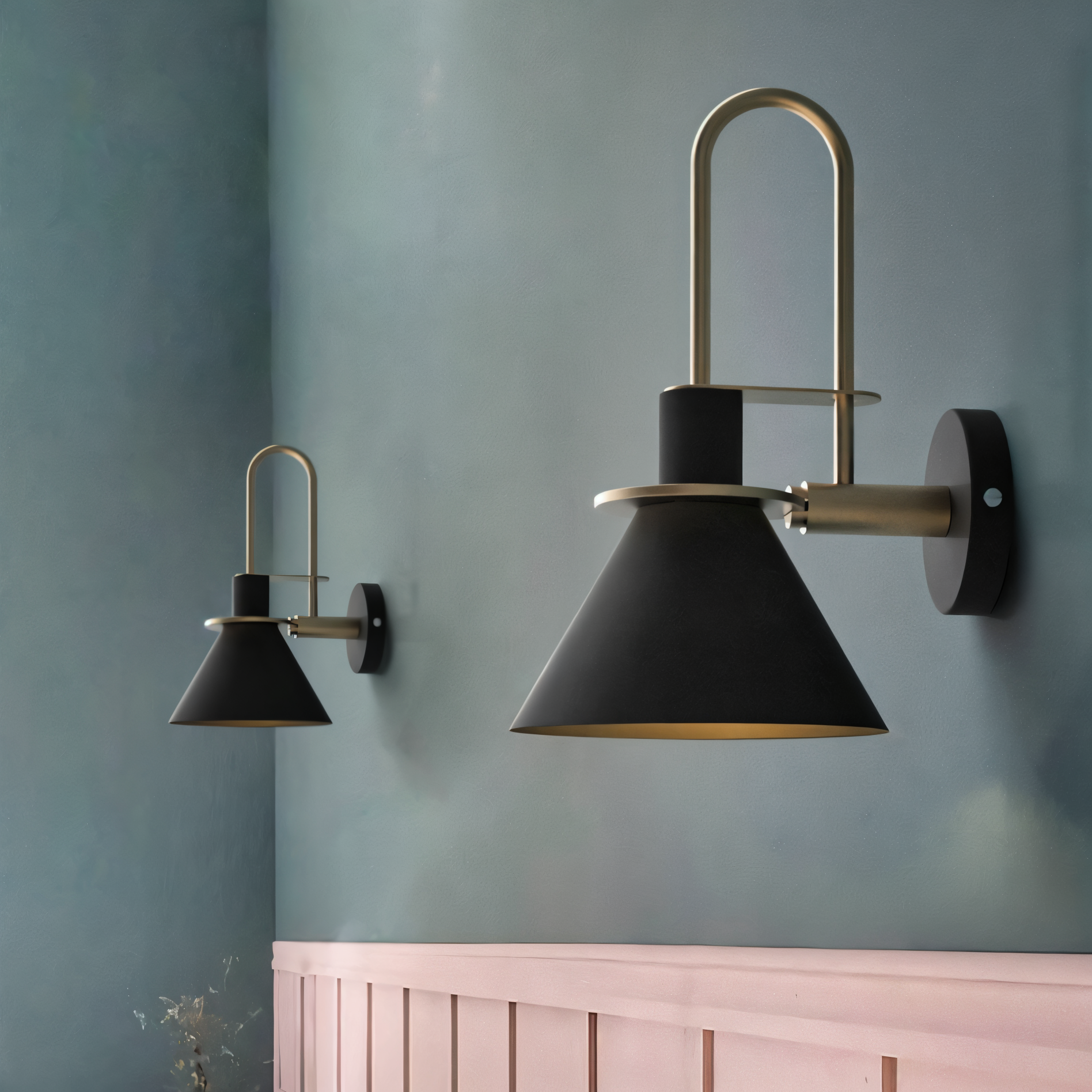 Lunaro | Postmodern Trumpet LED Wall Lamp For Corners