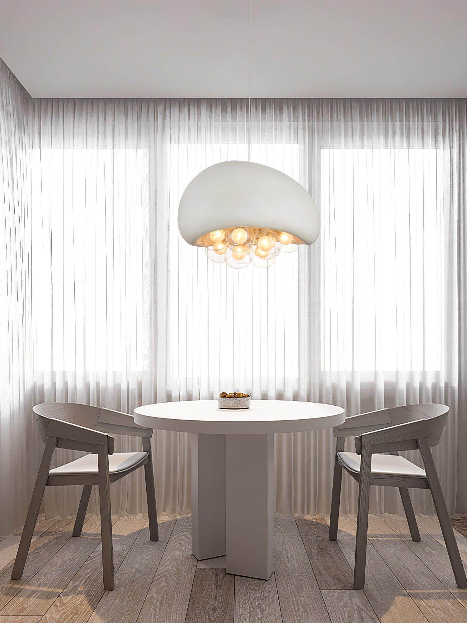 Lunara Orb Bubble Sphere Decorative Pendant Light Fixture Modern Centerpiece Lighting